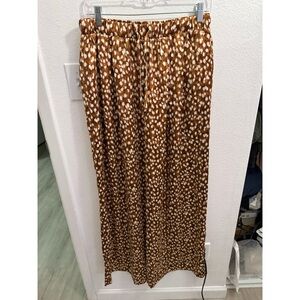 Silk flare leg trouser